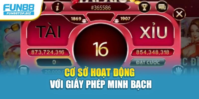 Cơ sở hoạt động với giấy phép minh bạch