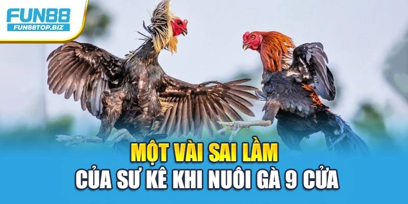 Một vài sai lầm của sư kê khi nuôi gà 9 cửa